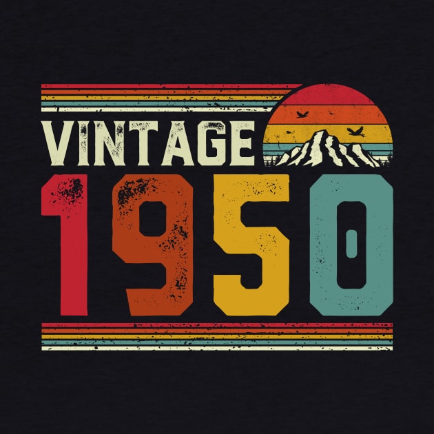 Vintage 1950 Birthday Gift Retro Style by Foatui